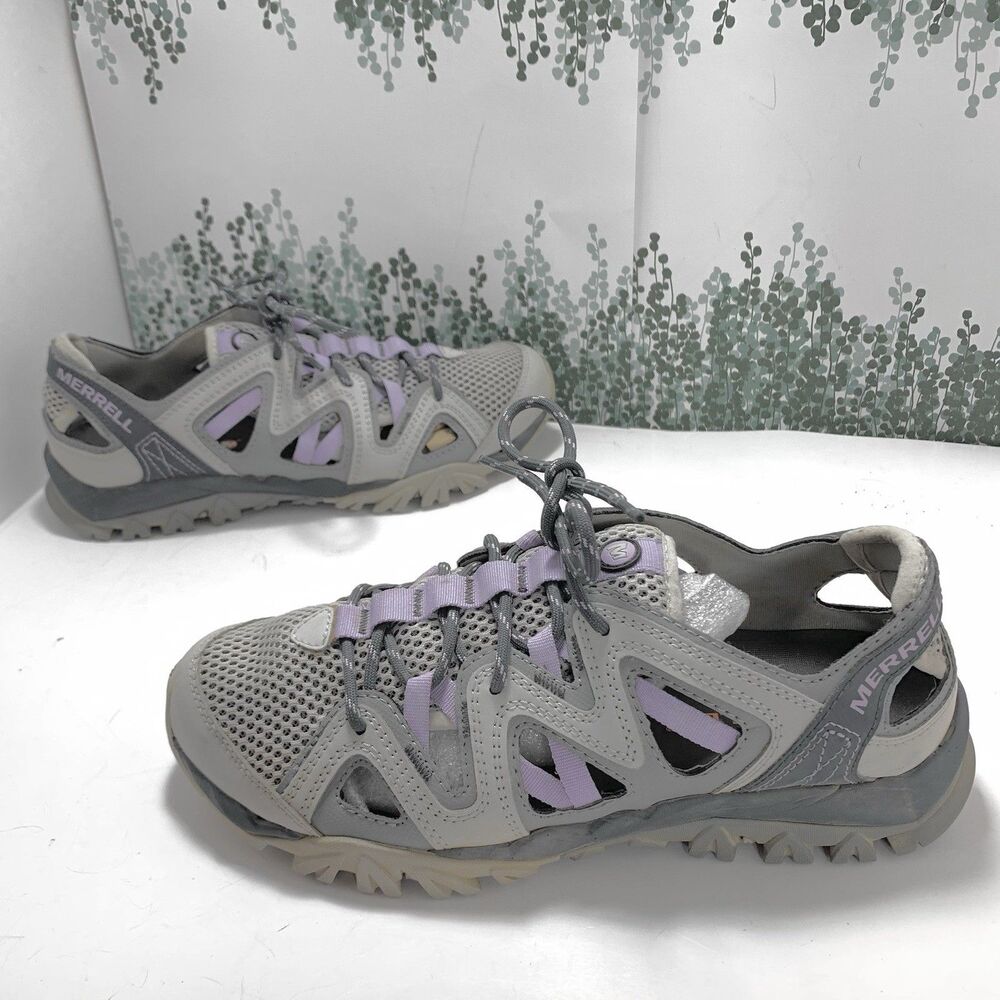 Merrell Men's Tetrex Crest Wrap Water Sport Sandal Mesh Navy/Gray Size 8